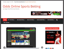Tablet Screenshot of oddsonlinesportsbetting.com